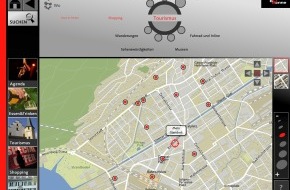 hof3 GmbH: Une première en Suisse - une stèle d'information interactive pour piétons