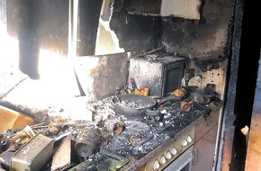 Polizeipräsidium Westpfalz: POL-PPWP: Küchenbrand im Keller