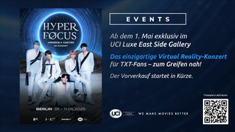 Gen Z-Ikonen TOMORROW X TOGETHER gehen mit AmazeVR auf Virtual Reality Konzert-Europatour /UCI zeigt ab 1. Mai einzige VR-Konzerte in Deutschland in Berlin