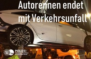 Kreispolizeibehörde Ennepe-Ruhr-Kreis: POL-EN: Breckerfeld- Autorennen endet mit Verkehrsunfall