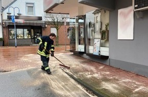 Feuerwehr Schermbeck: FW-Schermbeck: Einsatzstichwort: Ölspur