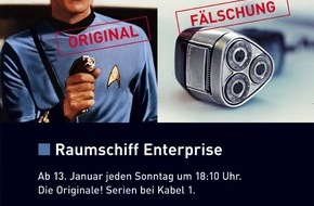 Kabel Eins: Original oder Fälschung??? / Kabel 1 startet Werbekampagne zum Serienstart von "Raumschiff Enterprise" / Die Originale! Serien bei Kabel 1!