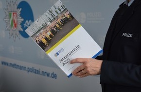 Polizei Mettmann: POL-ME: Polizeiliche Kriminalstatistik 2023: Trotz gestiegener Fallzahlen - Zweithöchste Aufklärungsquote der vergangenen zehn Jahre - Kreis Mettmann - 2403013