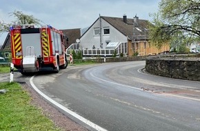 Feuerwehr Sprockhövel: FW-EN: Verkehrsunfall am 1. Mai, massive Ölspur und weitere Einsätze über das lange Wochenende