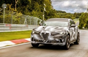 LaPresse Deutschland: Alfa Romeo Stelvio Quadrifoglio fährt Rekord auf der Nürburgring-Nordschleife