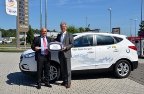 Hyundai Motor Deutschland GmbH: Flughafen Köln/Bonn setzt Brennstoffzellenfahrzeug Hyundai ix35 ein