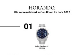 HORANDO: HORANDO: Die zehn meistverkauften Uhren im Jahr 2020