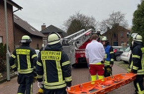Feuerwehr Schermbeck: FW-Schermbeck: Amtshilfe für den Rettungsdienst