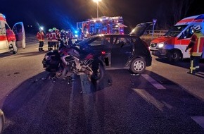Polizeidirektion Neustadt/Weinstraße: POL-PDNW: Verkehrsunfall mit Personenschaden auf der B 271