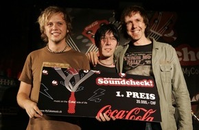 Coca-Cola Schweiz GmbH: Die Modern Day Heroes sind die Helden des "MyCokemusic Soundcheck 2007"