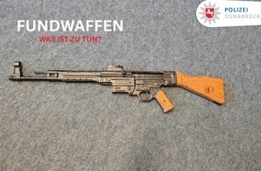 Polizeiinspektion Osnabr&uuml;ck: POL-OS: Osnabr&uuml;ck/Melle: 110 statt "Bares f&uuml;r Rares?" - Polizei gibt Hinweise bei Fund von Waffen