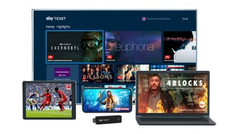 Sky Deutschland: Mehr Programm für Sky Ticket Kunden: 13 zusätzliche lineare Sender und tausende neue Filme, Serienepisoden und Dokus auf Abruf