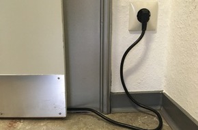 Polizeipräsidium Westpfalz: POL-PPWP: Illegal Strom abgezapft