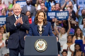 ARD Das Erste: ARD-DeutschlandTREND: Kamala Harris überzeugt die Deutschen im US-Wahlkampf deutlich stärker als Donald Trump – und stärker als zuvor Joe Biden/Achtung Sperrfrist((Print, Radio und Online): 18.00 Uhr