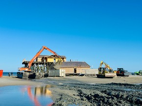 St. Peter-Ording: Abriss der alten Strandbar 54