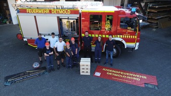 Feuerwehr Detmold: FW-DT: Jugendfeuerwehr Detmold-Nord erhält Sachspende einer Detmolder Tischlerei