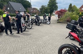 Polizei Steinfurt: POL-ST: Hörstel, Schwerpunktkontrollen Kradfahrer Rund 100 kontrollierte Motorräder
