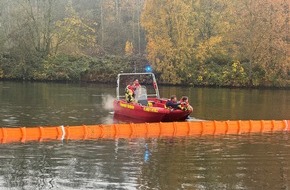 Feuerwehr Herdecke: FW-EN: Gewässerverunreinigung auf Hagener und Herdecker Stadtgebiet - Langwieriger Einsatz für beide Feuerwehren