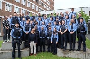 Polizeipräsidium Trier: POL-PPTR: Versetzungen junger Polizeikommissarinnen und -kommissare. Das Polizeipräsidium Trier wächst um 41 Mitarbeitende
