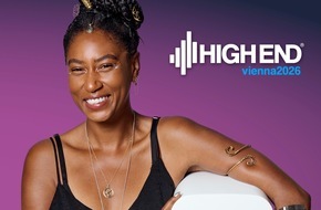 HIGH END SOCIETY Service GmbH: Dominique Fils-Aimé ist das Gesicht der HIGH END® 2026 / Die kanadische Sängerin setzt die Serie mit weltbekannten Markenbotschaftern fort
