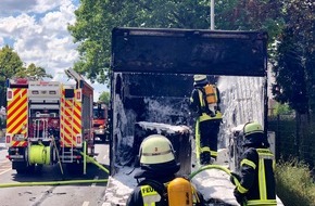 Feuerwehr und Rettungsdienst Bonn: FW-BN: LKW-Brand auf dem Hermann-Wandersleb-Ring