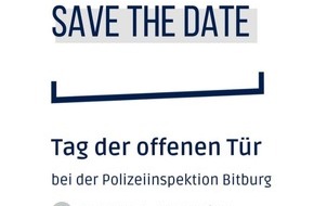 Polizeidirektion Wittlich: POL-PDWIL: Tag der offenen Tür bei der Polizei Bitburg - Programmveröffentlichung