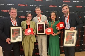 Wort & Bild Verlagsgruppe - Unternehmensmeldungen: Silberregen für die Wort & Bild Verlagsgruppe bei den Vision.A Awards 2025