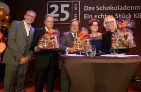 Schokoladenmuseum Köln GmbH: Die süßeste Party des Jahres: Das Schokoladenmuseum in Köln feierte seinen 25. Geburtstag mit einer festlichen Jubiläumsgala