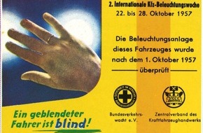 Deutsche Verkehrswacht e.V.: 70 Jahre Licht-Test, 70 Jahre Sicherheit - Gr&ouml;&szlig;te Verkehrssicherheitsaktion von DVW und ZDK feiert runden Geburtstag