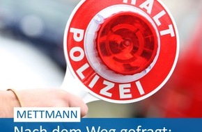 Polizei Mettmann: POL-ME: Nach dem Weg gefragt: In der Zelle angekommen - Mettmann - 2309110