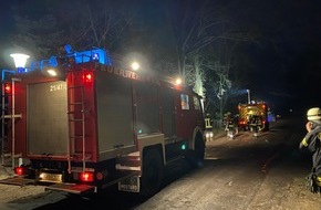 Feuerwehr Flotwedel: FW Flotwedel: Löschzug Wienhausen rückt zu Schornsteinbrand aus