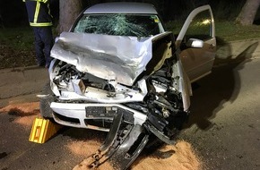 Polizeidirektion Trier: POL-PDTR: Zwei Verkehrsunfälle Im Avelertal durch alkoholisierten Fahrer - Drei Schwerverletzte