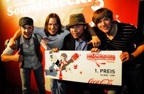 Coca-Cola Schweiz GmbH: Vier Brüder gewinnen den «MyCokemusic Soundcheck 2009»