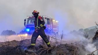 FW-BN: Erfolgreicher Abschluss des Waldbrandeinsatzes des NRW-Waldbrandmoduls GFFF-V DE1 in Spanien