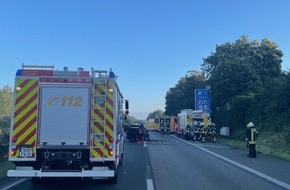Feuerwehr Dinslaken: FW Dinslaken: Schwerer Verkehrsunfall auf der A3