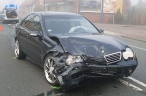 Polizeiinspektion Nienburg / Schaumburg: POL-NI: Zu schnell und alkoholisiert Verkehrsunfall verursacht -Bild im Download-