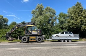 Kreispolizeibeh&ouml;rde Wesel: POL-WES: Wesel - Verkehrsdienst stoppt ungew&ouml;hnliches Gespann