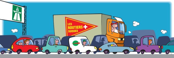 Les Routiers Suisses: Protestaktion auf dem Bundesplatz gegen Autobahnstaus (BILD)