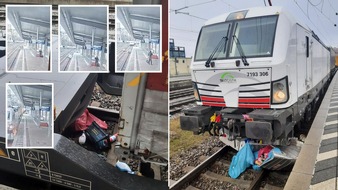 Bundespolizeidirektion München: Bundespolizeidirektion München: Dramatische Szene im Ostbahnhof / Gefährlicher Eingriff in den Bahnverkehr