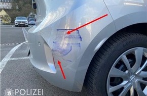 Polizeidirektion Kaiserslautern: POL-PDKL: Fahrzeug touchiert und einfach abgehauen