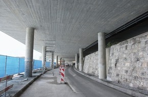 Debrunner Acifer AG: Produits de génie civil pour assainissement d'autoroute à Hergiswil
