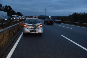 POL-PDKL: A6/Kaiserslautern, Vier Verletzte und hoher Sachschaden bei sieben Verkehrsunfällen