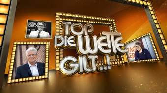 ARD Das Erste: "Top, die Wette gilt!": Paola Felix, Michelle Hunziker, Barbara Schöneberger, Thomas Gottschalk, Günther Jauch sowie Joko und Klaas sind Gäste der Show zu Ehren von Frank Elstner am 8. April 2017