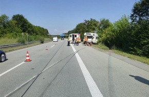 Verkehrsdirektion Mainz: POL-VDMZ: Verkehrsunfall - trotz hohem Schaden mit glücklichem Ausgang