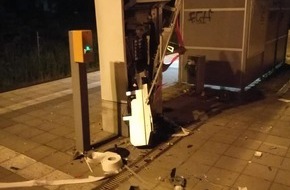 Bundespolizeiinspektion Rostock: BPOL-HRO: Sprengung von Fahrkartenautomaten in Lüssow und Kröpelin