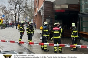 Feuerwehr München: FW-M: Imbiss in Flammen (Neuhausen)