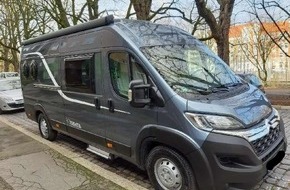 Polizeidirektion Hannover: POL-H: Hannover-Davenstedt: Wohnmobil entwendet - Zeugen gesucht
