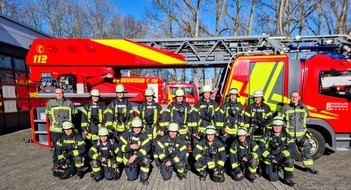 Freiwillige Feuerwehr Werne: FW-WRN: 14 neue Atemschutzgeräteträger für die Feuerwehren aus Selm und Werne