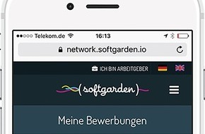 softgarden: Bewerbungsmanagement für Bewerber / Mit softgarden können Bewerber jederzeit den Status ihrer Bewerbung einsehen