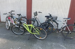 Polizeidirektion Bad Segeberg: POL-SE: Elmshorn - Polizei sucht Eigentümer von gestohlenen Fahrrädern